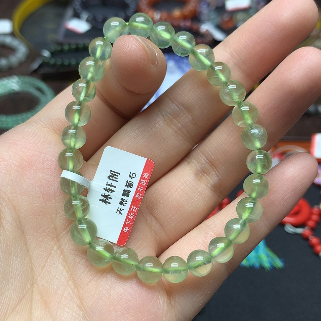 葡萄石手串未镶嵌