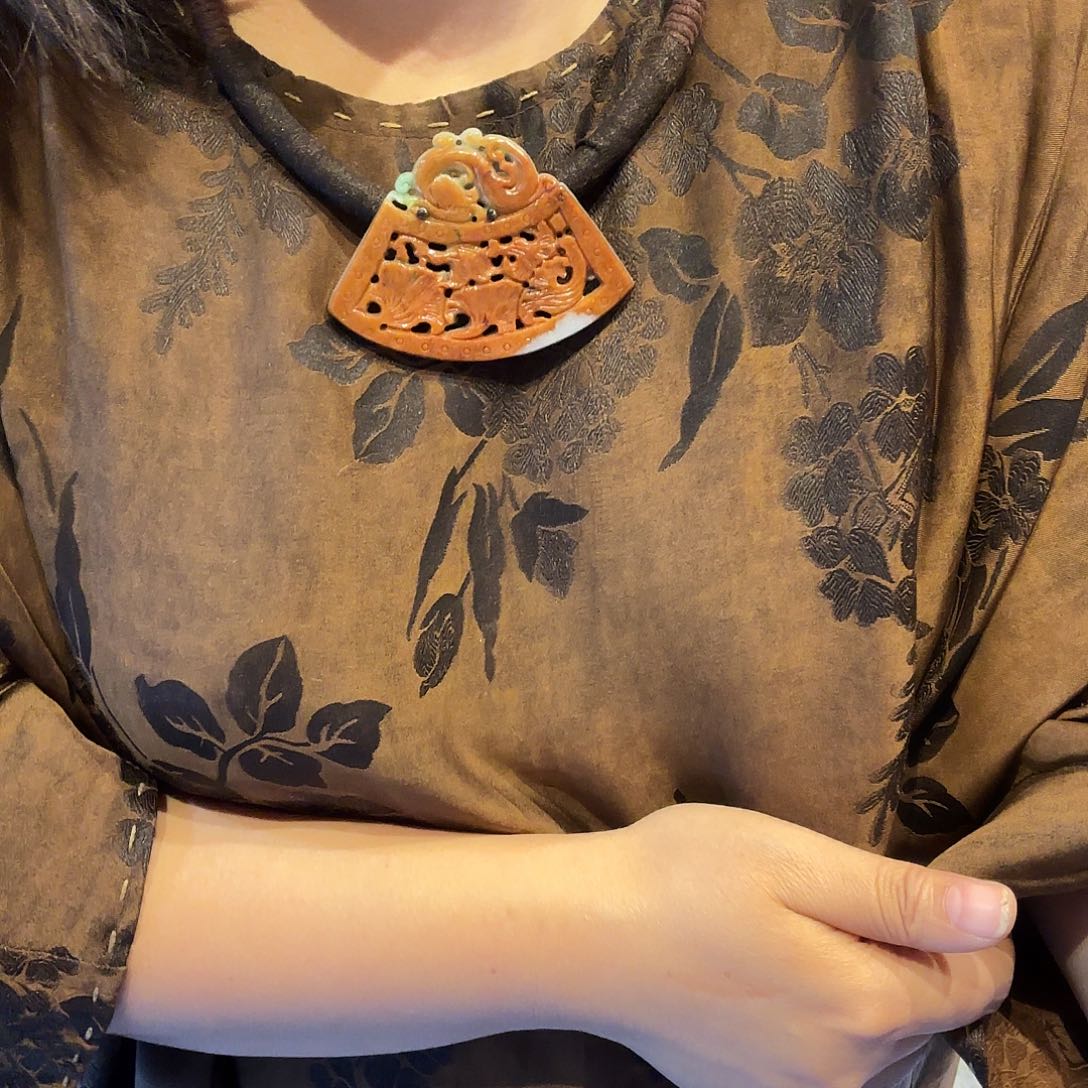 翡翠未镶嵌颈饰原创