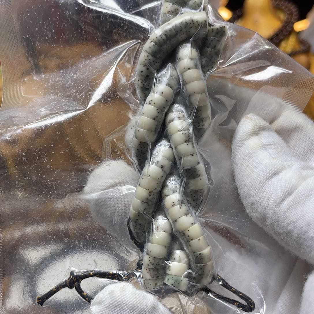 手串星月菩提7雕刻藏切马蹄珠河豚留白绿背牛毛星