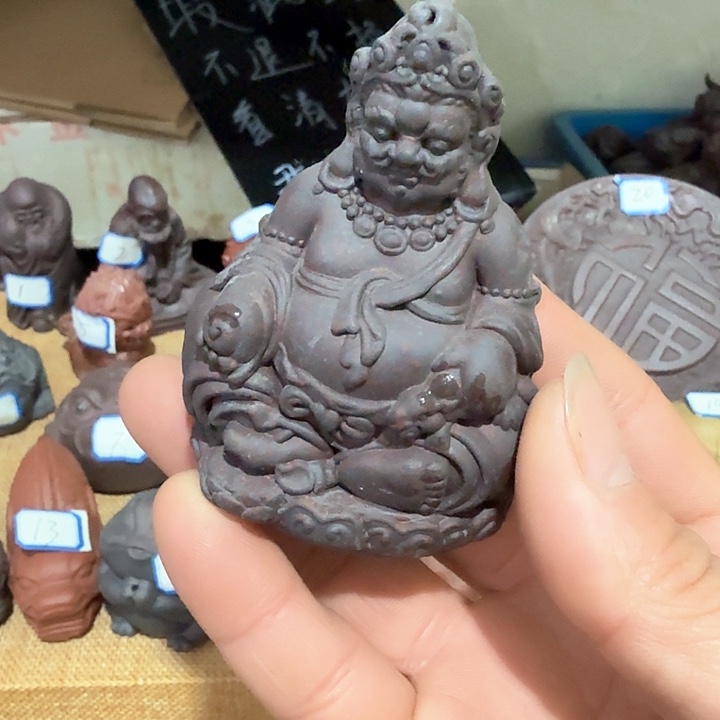 紫砂茶宠我**啊雕塑瑕疵茶宠