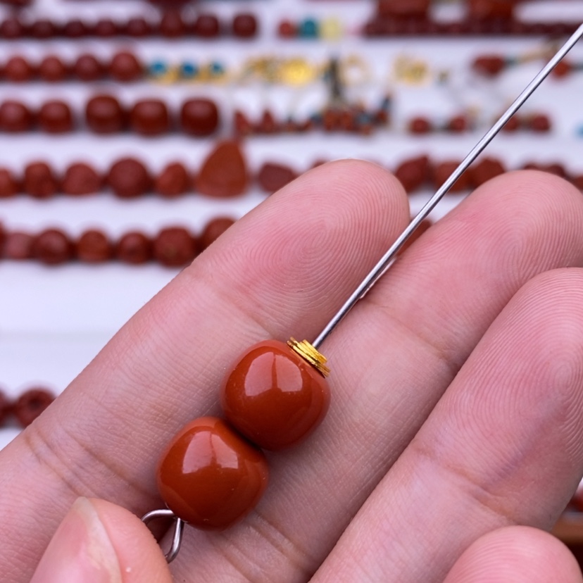 【闪购商品】18K金镶嵌配饰南红玛瑙解****博