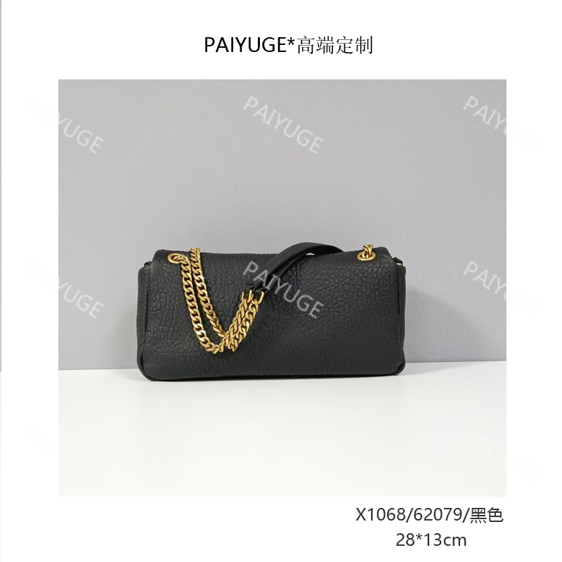X1068/62079/黑色 paiyuge高端订制百搭女士手提单肩斜挎包1873