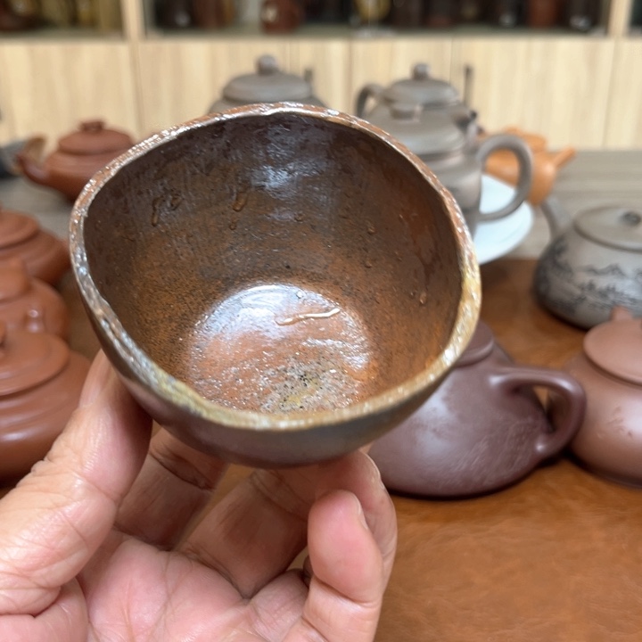 茶壶紫砂柴烧主人杯