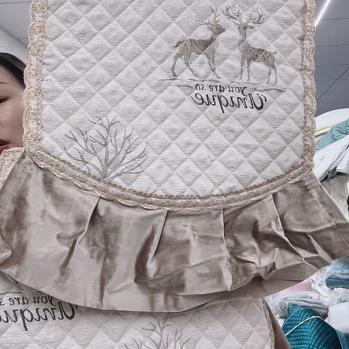 毛绒4把餐椅垫子哥哥哥