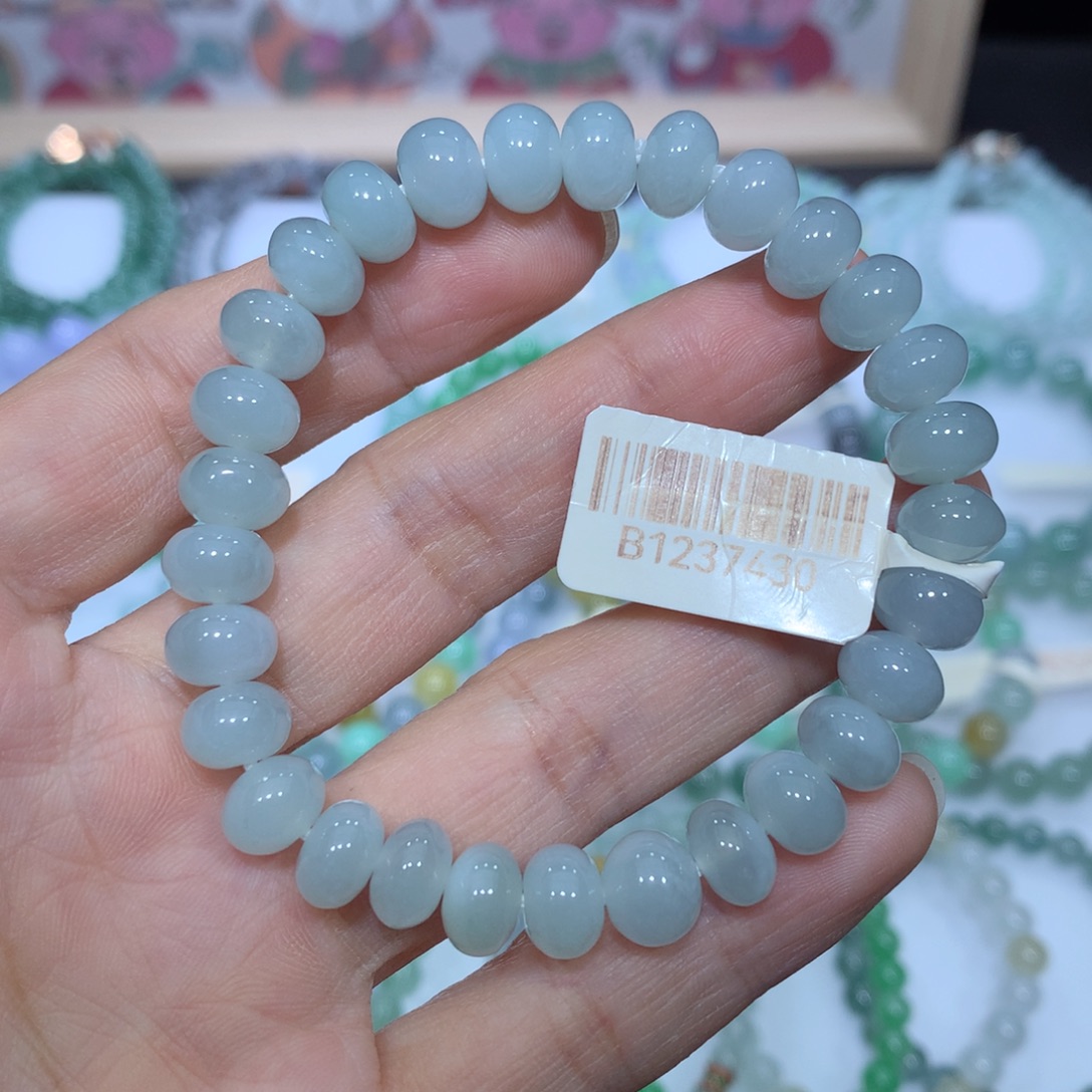 翡翠未镶嵌手链天然