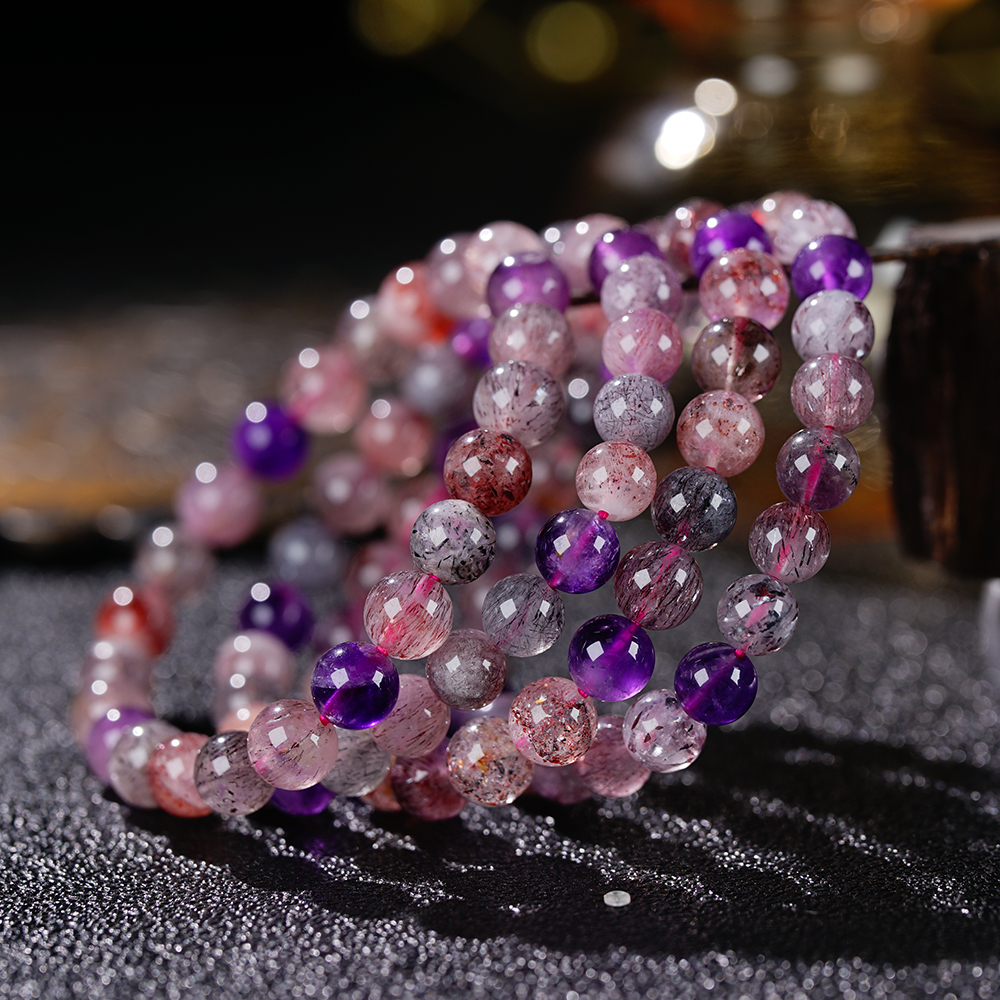 毕业级黑加仑手串 多样性发一