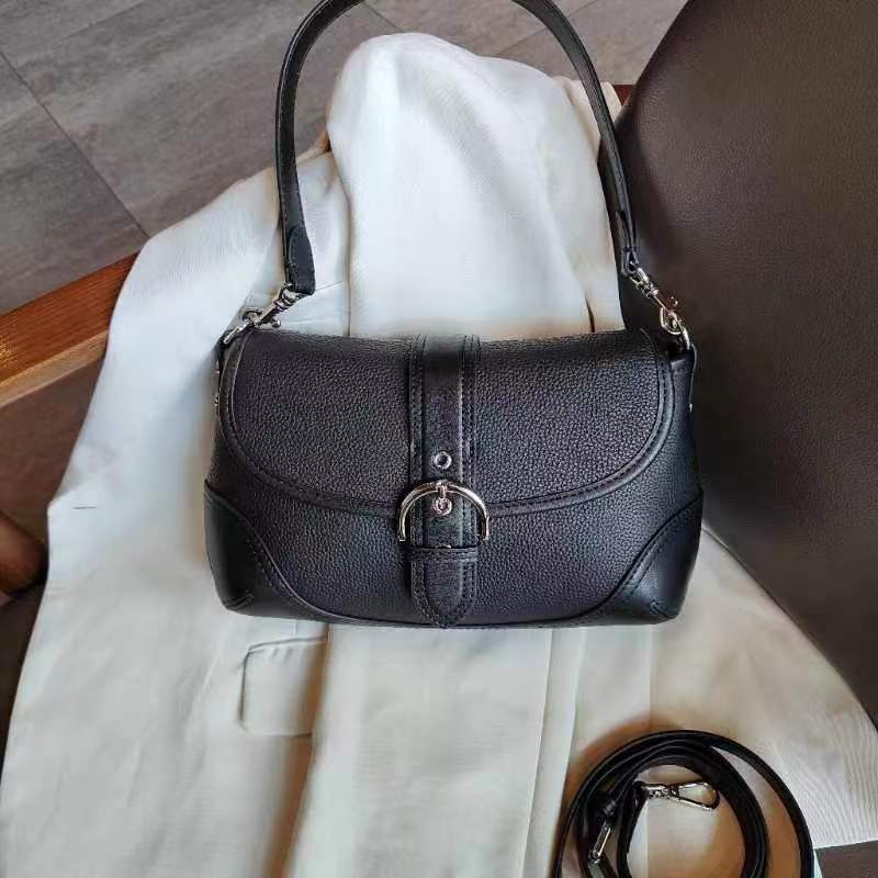 【Yì CHEN】SLBL-83081-黑色 简约时尚女士新款轻奢单肩斜跨包