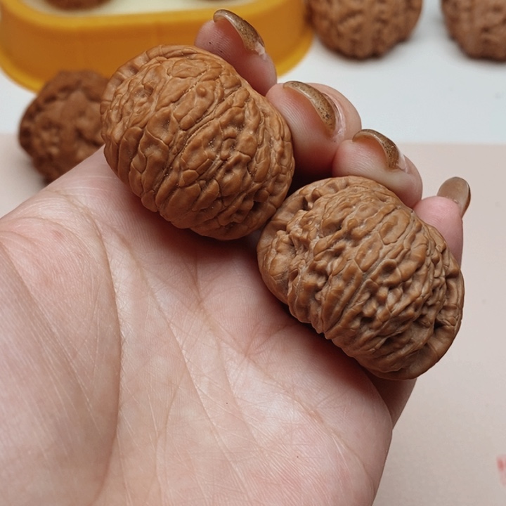 把件文玩核桃白狮子36