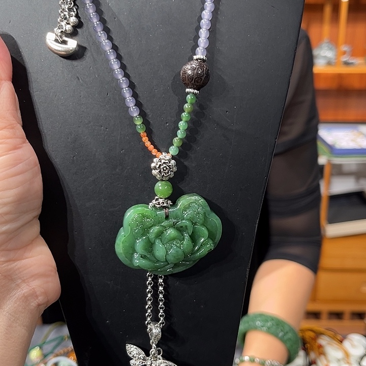 毛衣链未镶嵌和田玉