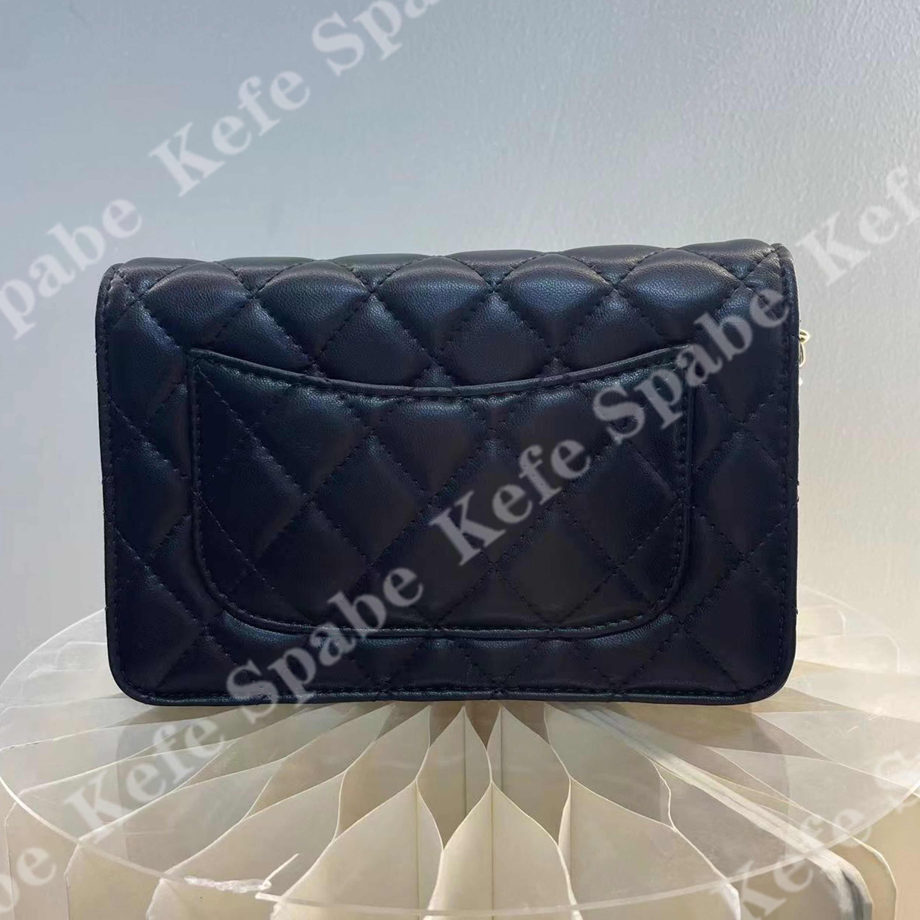 HM055  P25新款黑色发财woc单肩斜挎包-1