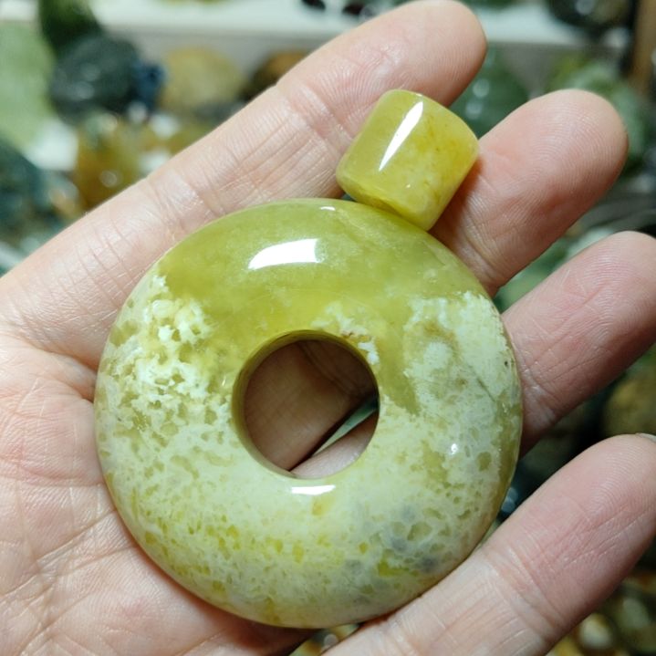 岫玉平安扣未镶嵌