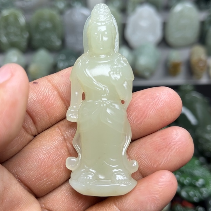 和田玉挂件未镶嵌骑*