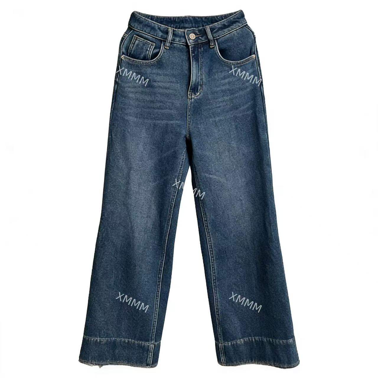 XMMM2025秋冬新款加绒直筒牛仔裤993