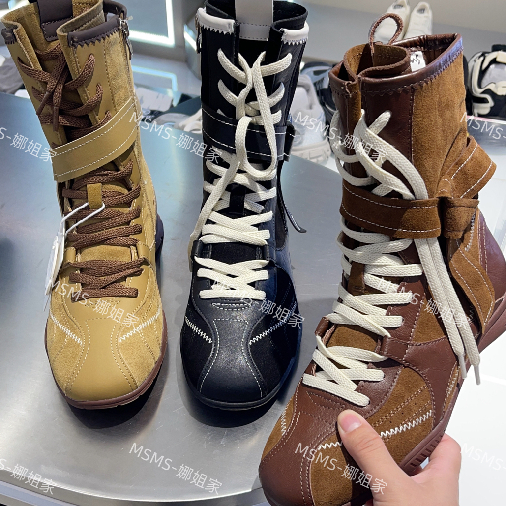 玛莎玛索622-709早秋女靴中筒