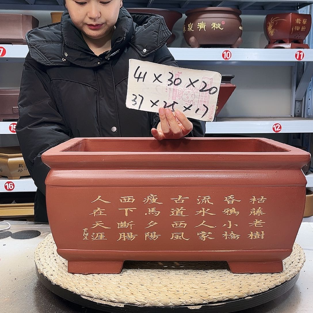紫砂花盆紫砂花盆