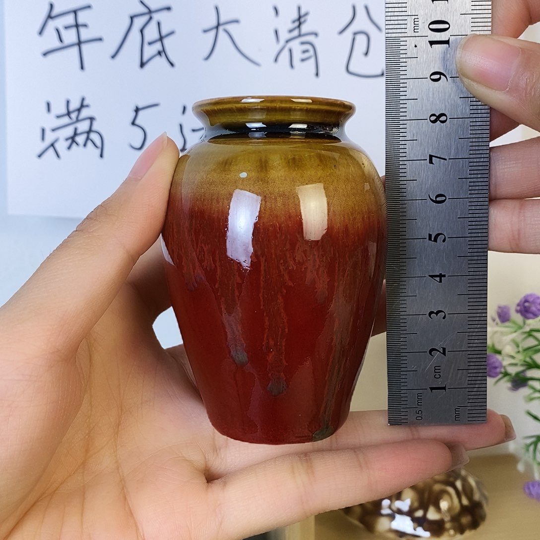 摆件景德镇高温陶瓷小花瓶