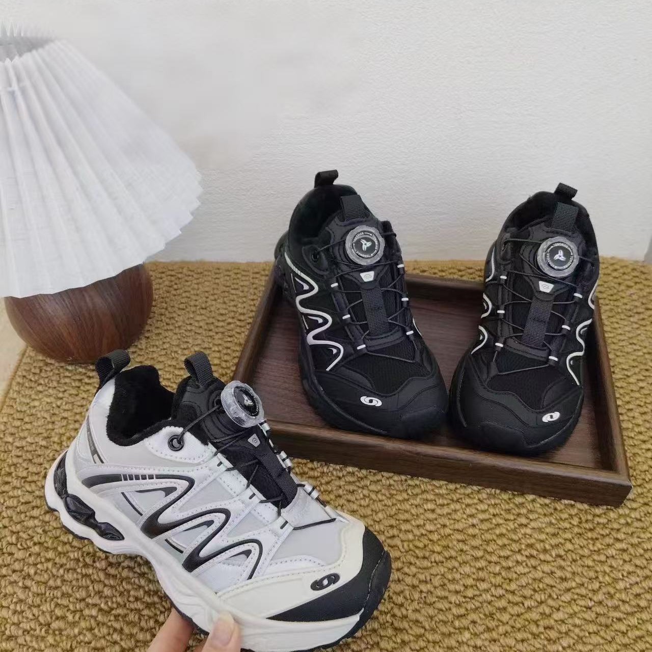 秋冬新款加绒老爹鞋二棉防滑耐磨运动鞋男女童韩版休闲鞋