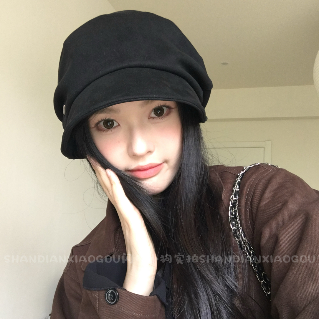 渔夫堆堆帽*大版型有堆感佩戴简单麂皮面料很显脸小