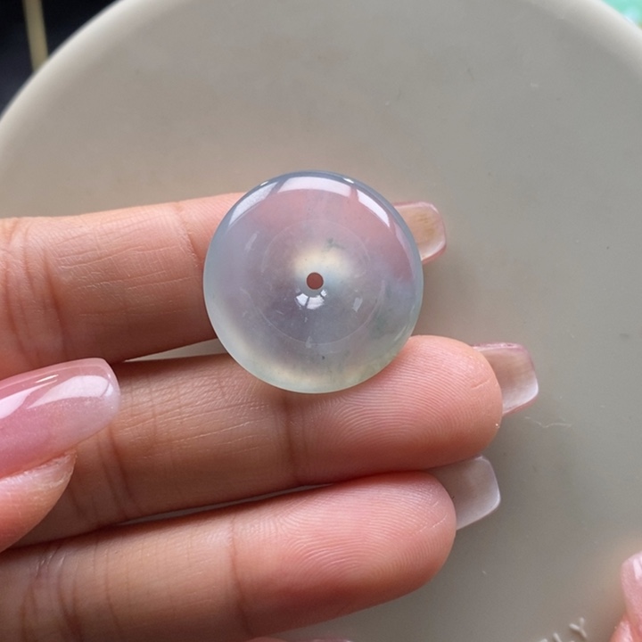 翡翠吊坠(不含链)未镶嵌翡翠高冰平安扣