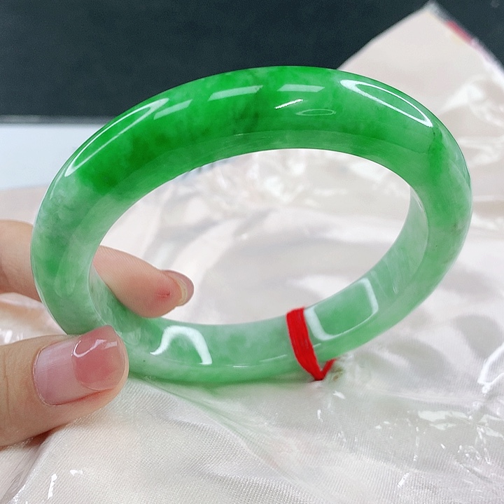 翡翠未镶嵌手镯圈59，11034