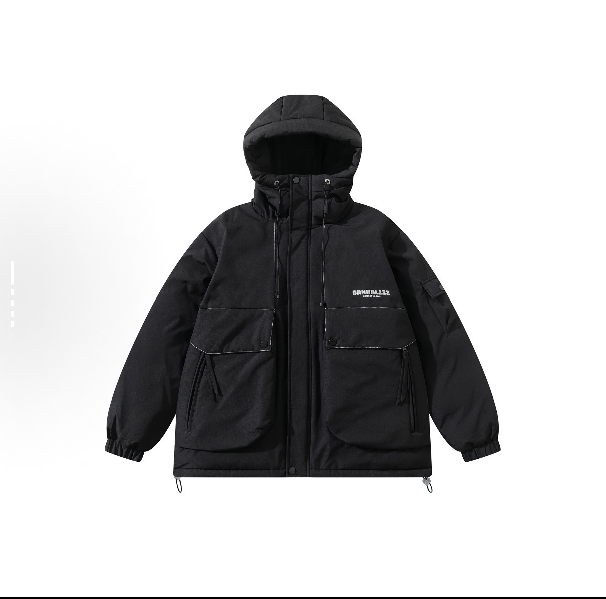 大星星服饰-户外工装多口袋抗寒保暖连帽棉服外套-男女同款-Y65款