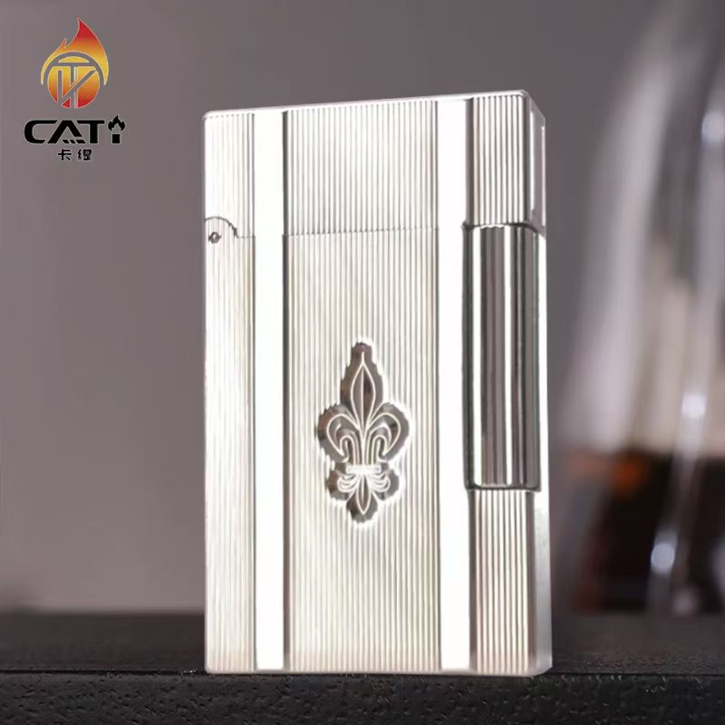卡缇CATI 兔耳朵双火鸢尾花 正品朗声打火机Q