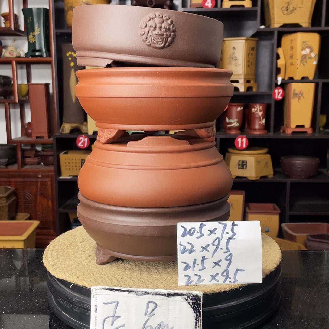 紫砂D-婉秋紫砂花盆