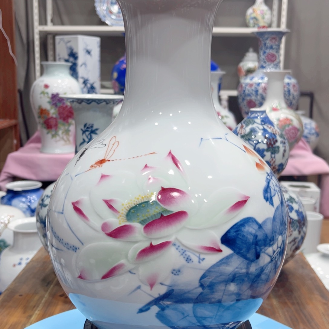 摆件景德镇陶瓷花瓶