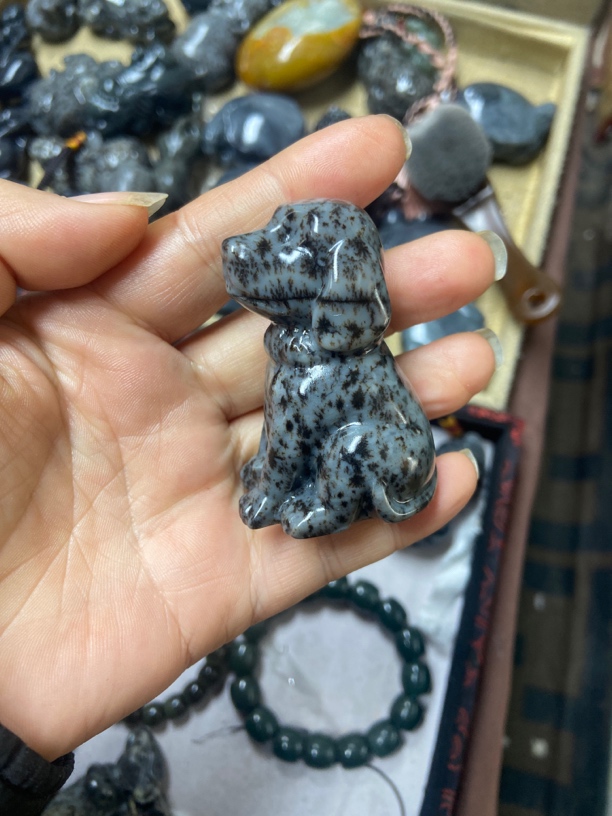 和田玉 摆件 旺财