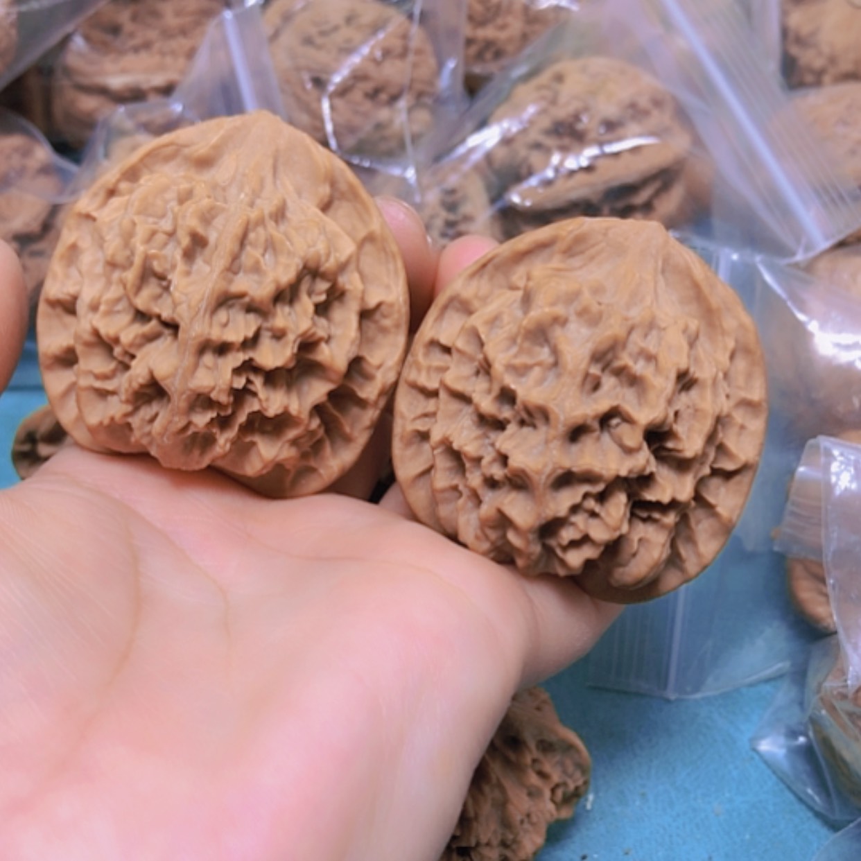 【闪购商品】把件核桃48龙鳞修尖出油