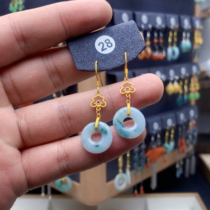 未镶嵌翡翠耳饰耳饰