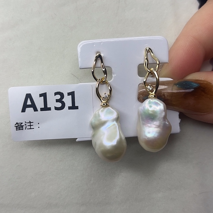 耳饰淡水珍珠银S925镶嵌