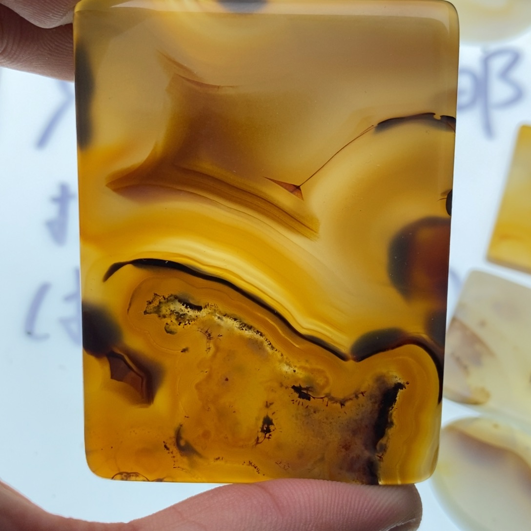 玛瑙/玉髓牌子足银镀金镶嵌