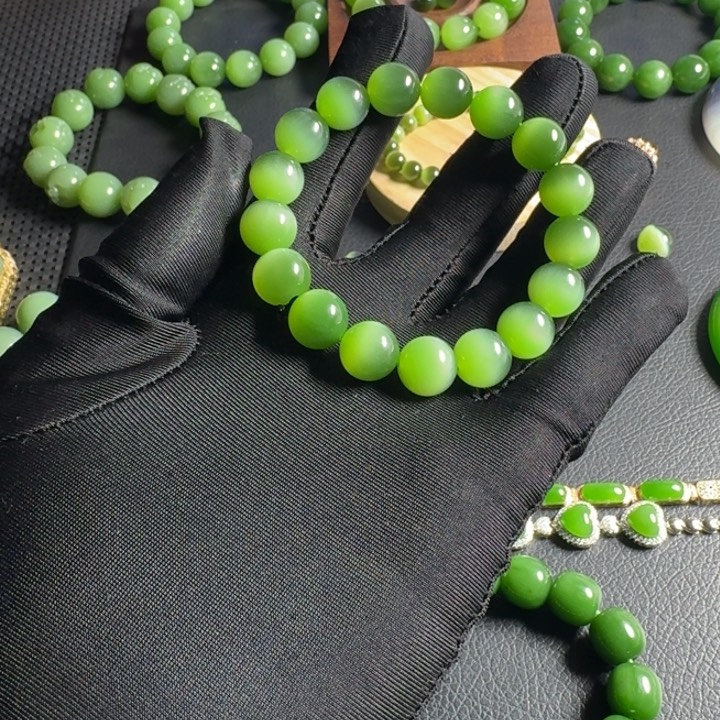 和田玉（碧玉）手串未镶嵌