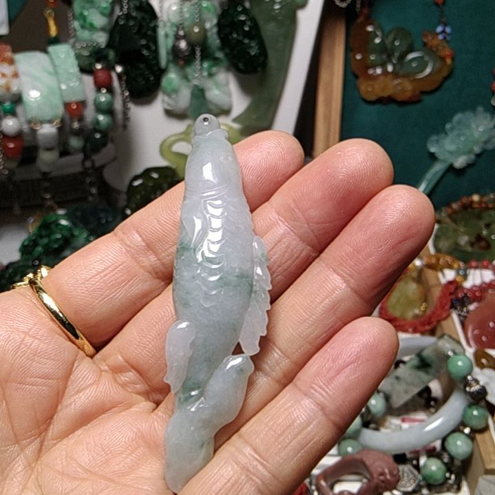 蛇纹石玉未镶嵌吊坠(赠链)