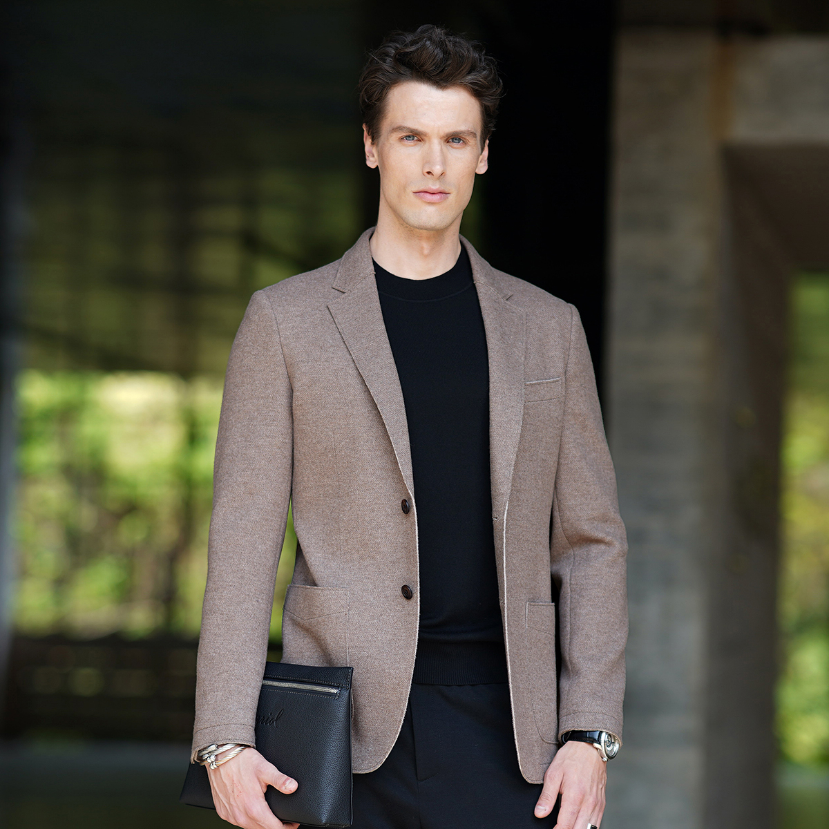 765号 男士商务休闲秋季长袖羊毛单西职业百搭西装A16-103061