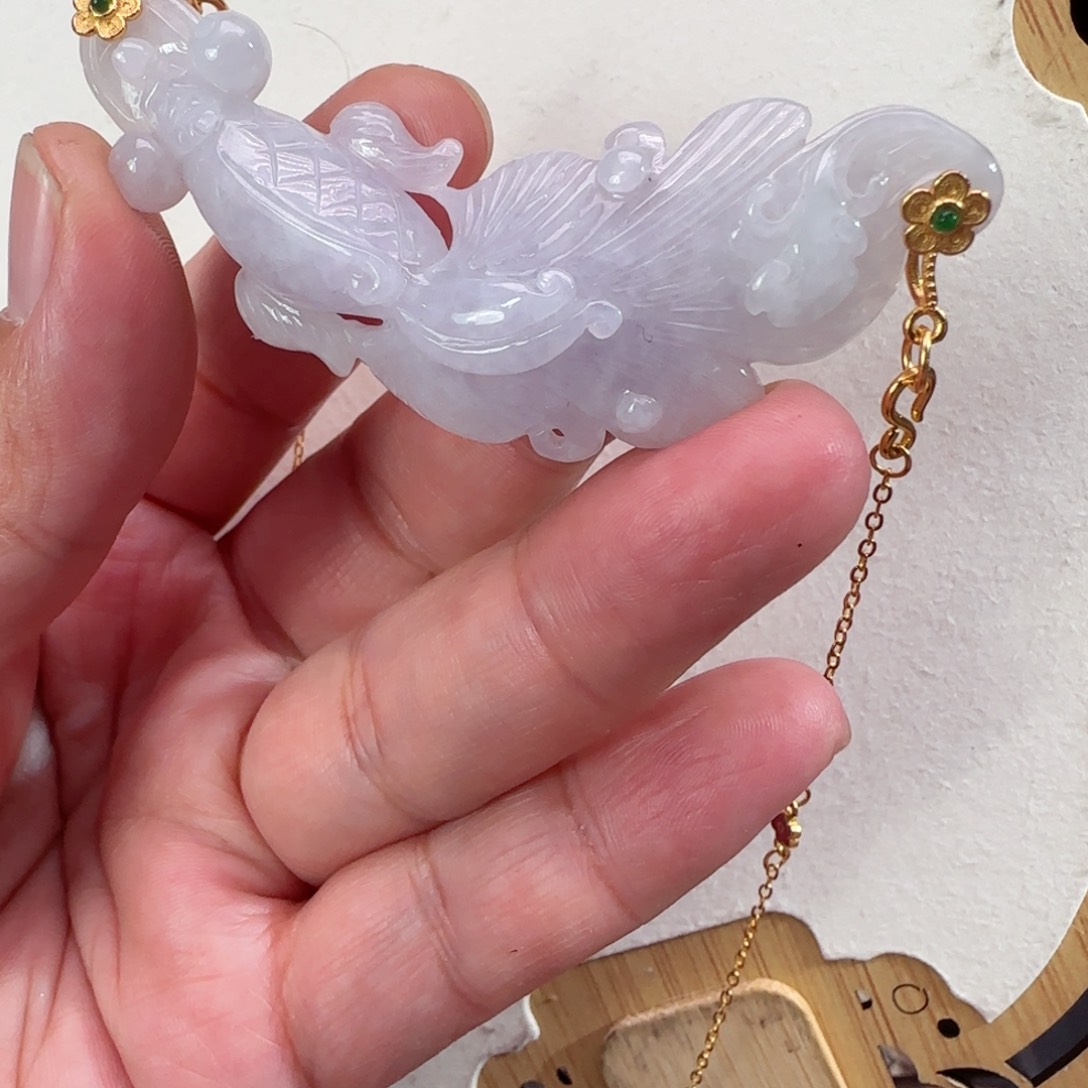 翡翠颈饰未镶嵌仿古