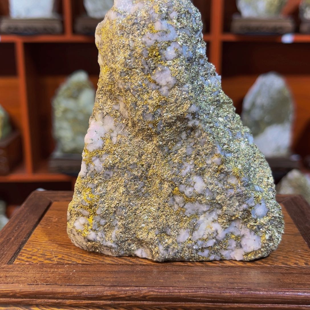 石材石英脉型金石摆件