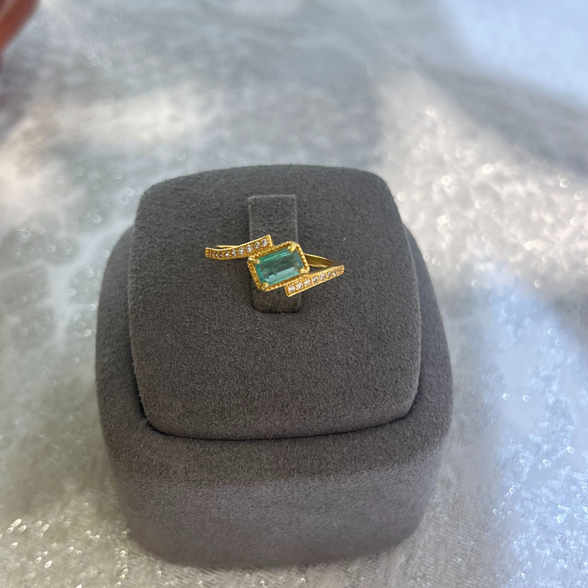 【251228】s925银 祖母绿戒指 多样发一