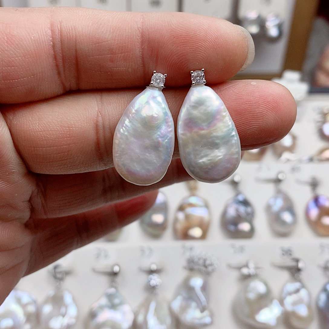 淡水珍珠颈饰银S925镶嵌