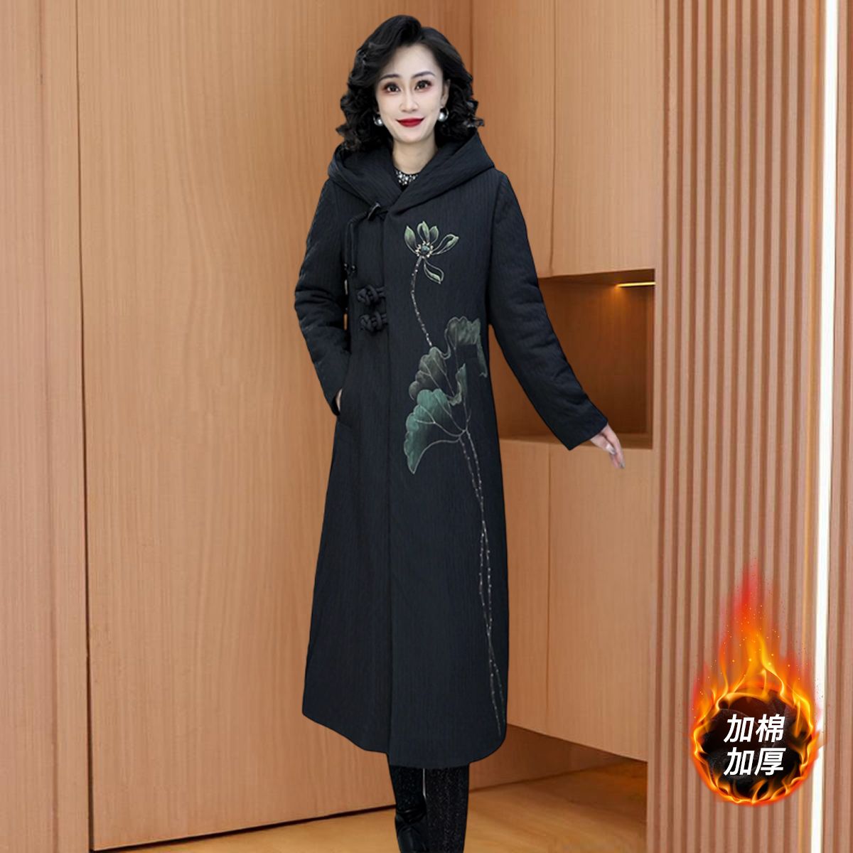 品牌贵夫人时尚韩版中长款外套2025秋冬新款减龄收腰气质爆款大衣