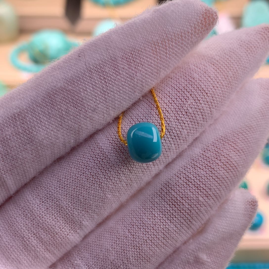 绿松石珠宝奇石未镶嵌8.1×6.7