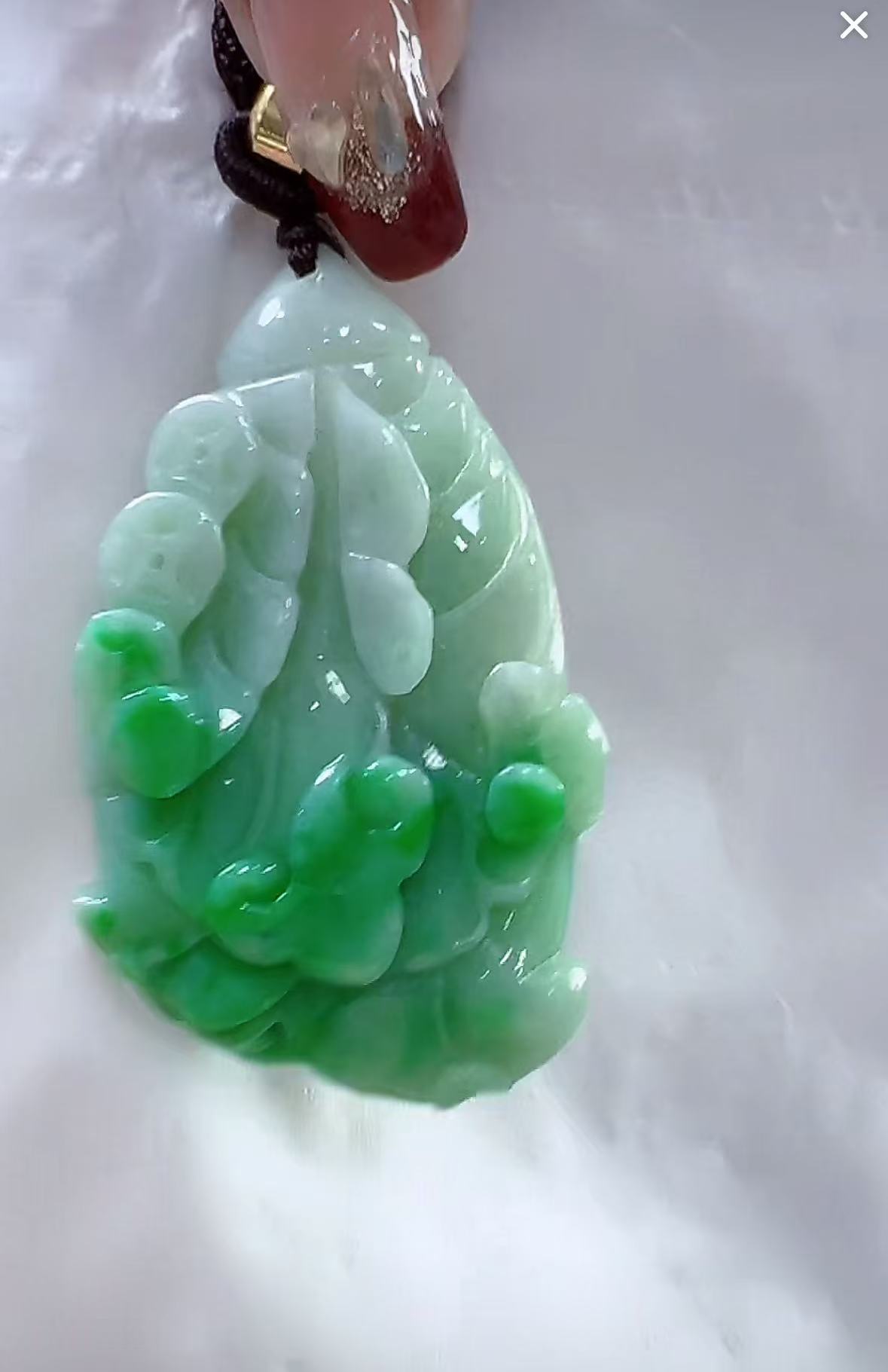 天然翡翠A货孤品吊坠123