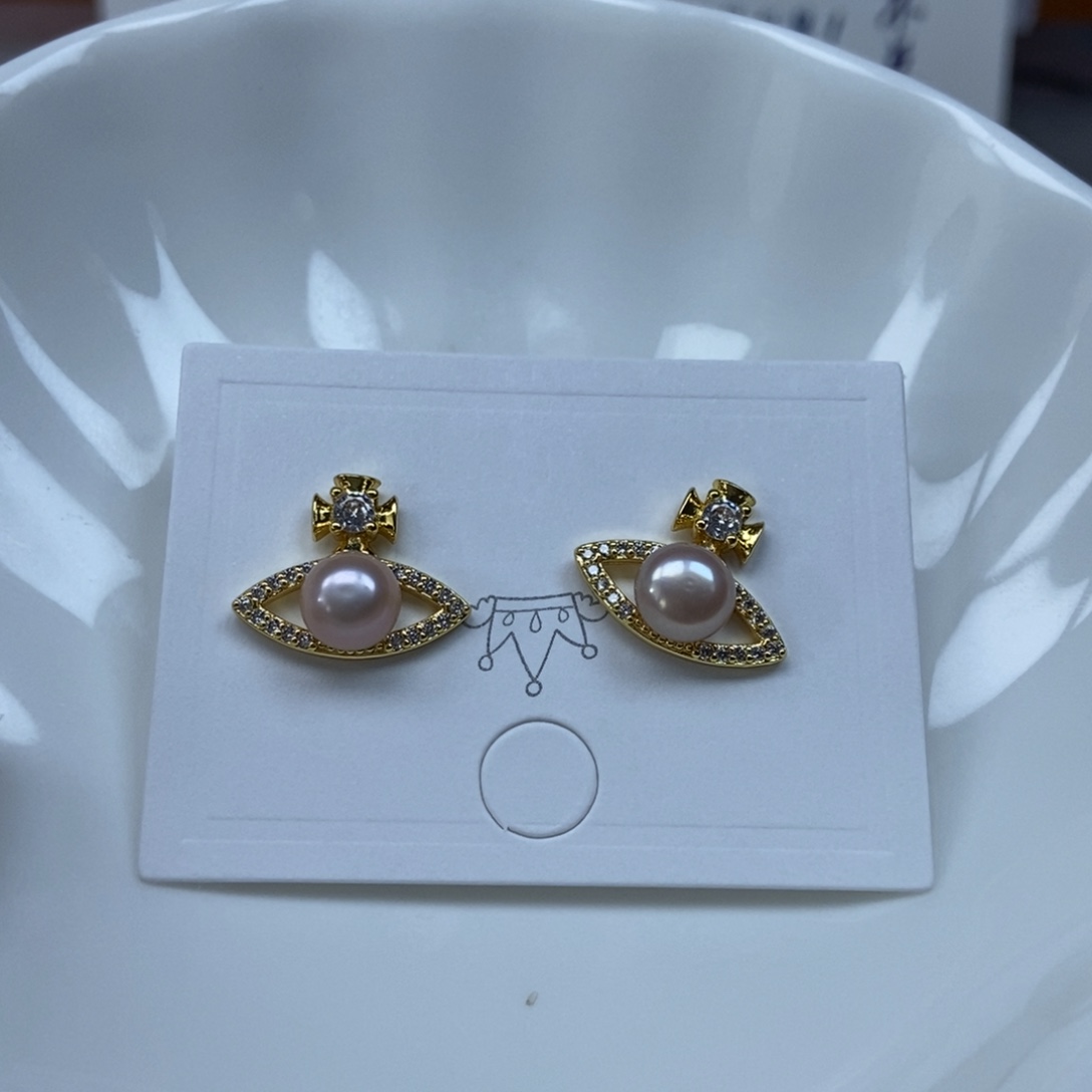 淡水珍珠耳钉合金福利197