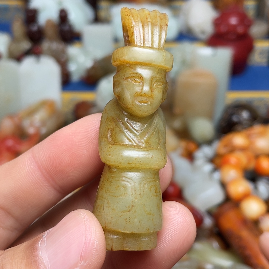 和田玉未镶嵌挂件