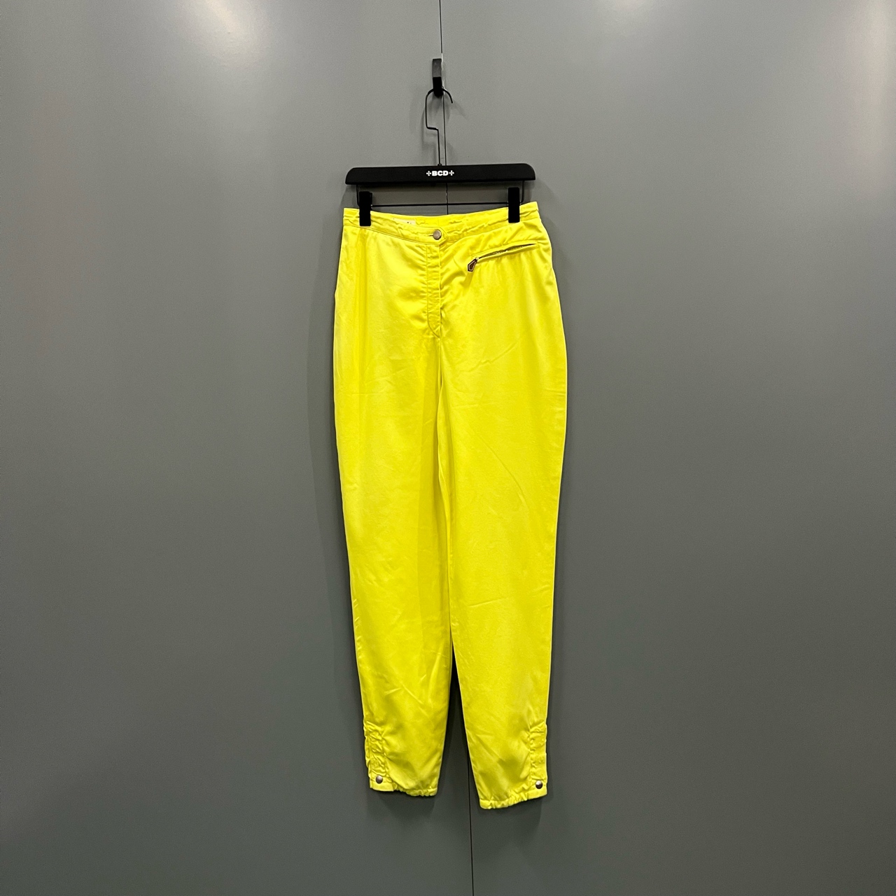 99新 Hermes/爱马仕 jp1226  黄色束脚裤 40码 303531