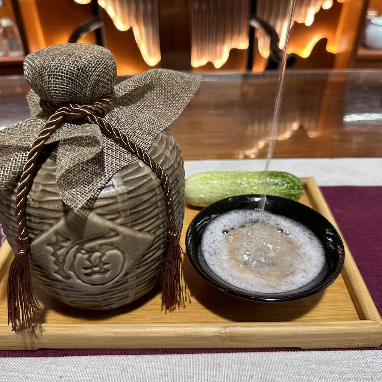 清帝芝麻原浆48度酒窖陈酿浓香型1L装