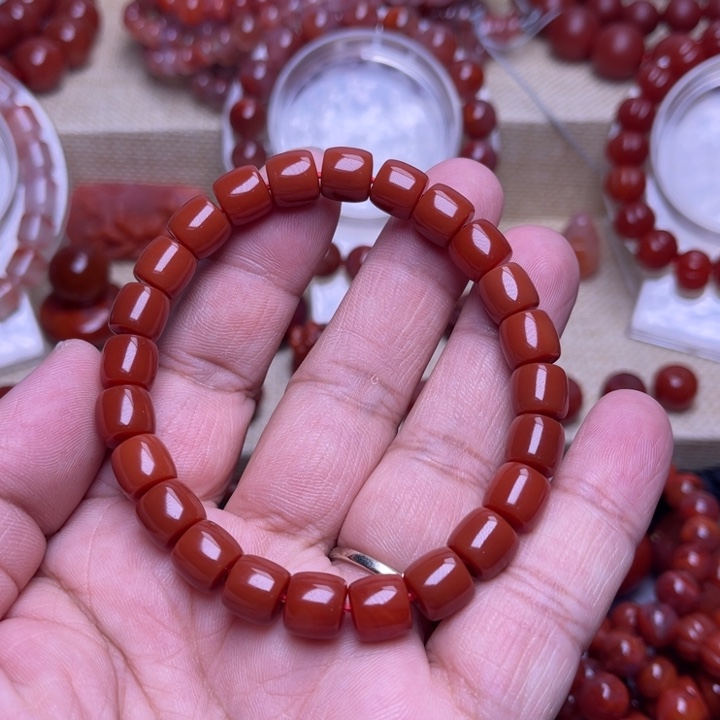 南红玛瑙未镶嵌手链8 M