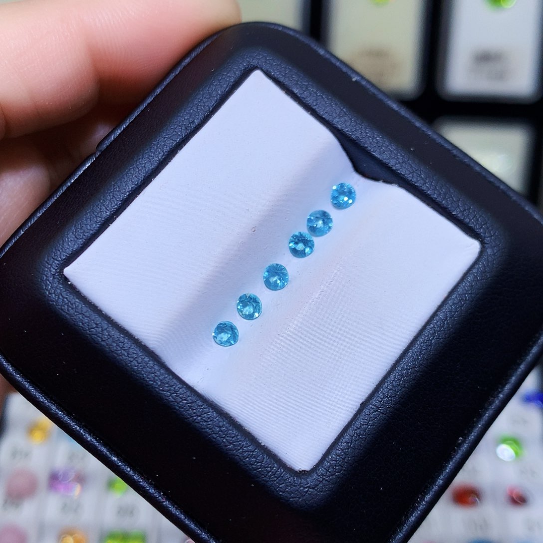 磷灰石裸石未镶嵌特价6颗