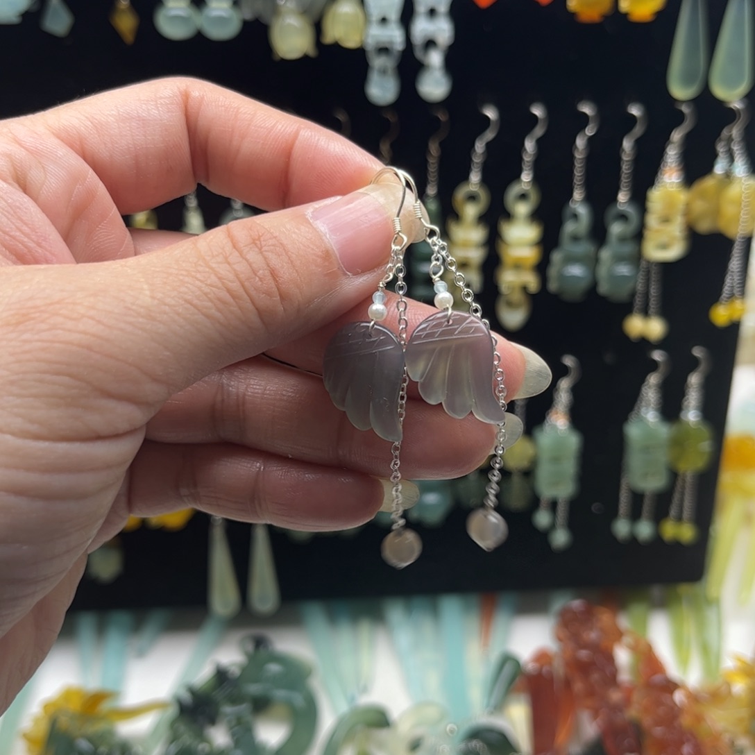 蛇纹石玉发簪合金